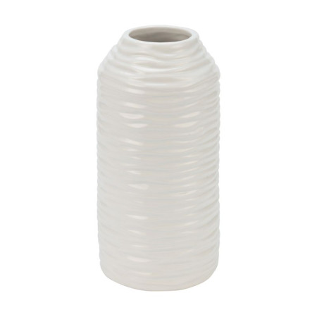 Vase en céramique H. 20 cm VALENTINO Blanc