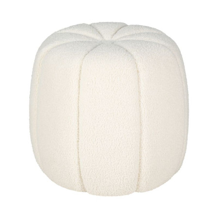 Pouf H. 44 cm VADIM Blanc